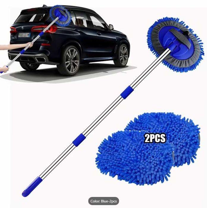 Четка за миене на автомобил – телескопична, микрофибър