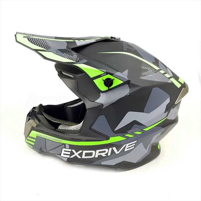 Кросова каска EXDRIVE, Full Face, DOT, Размер: XL - Вело, Мото, Скутер