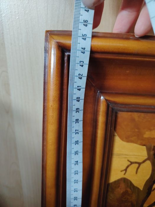 Tablou vintage intarsie in lemn