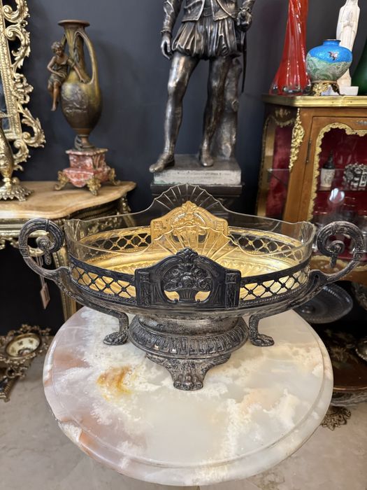 Jardiniera - cristal - bronz