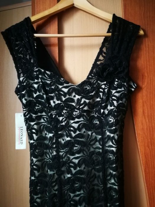 Rochie de seara, cu dantela.
