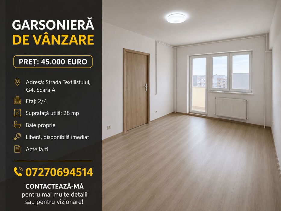 Vand garsonieră comfort 1 zahana