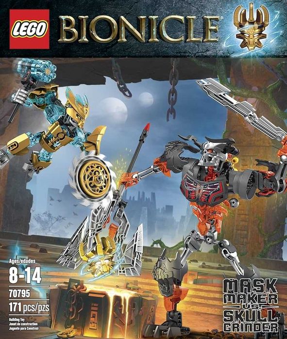 Лего Конструктор LEGO Bionicle — Mask Maker vs. Skull Grinder 70795