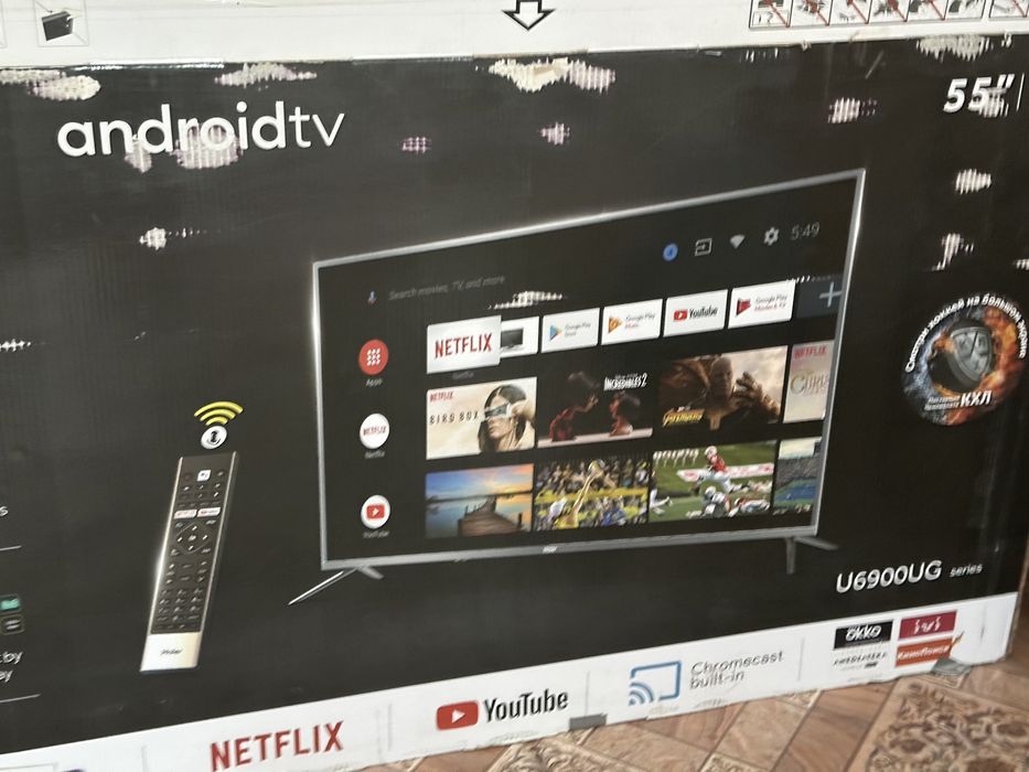 Андроид ТВ Haier U6900UG  55дюйм (140см)