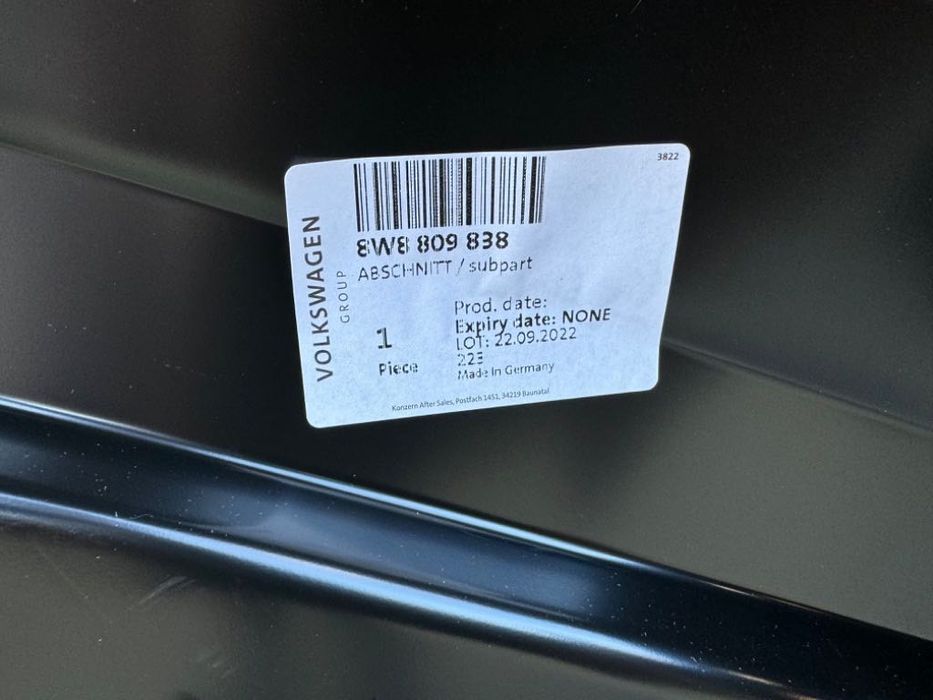 Aripa spate dreapta Audi A5 B9 Sportback 8W8809838 noua originala