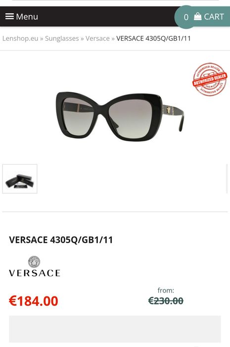 Versace дамски слънчеви очила