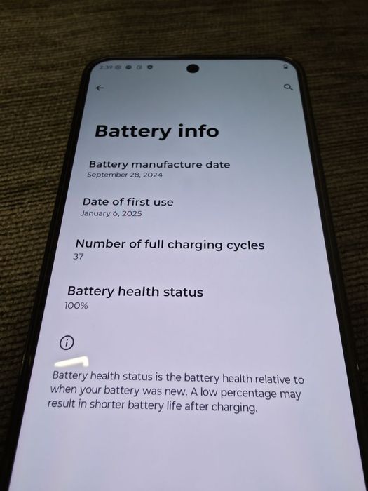 КАТО НОВ 256GB Motorola EDGE 50 neo Гаранция Yettel '27 Grasaille Gray