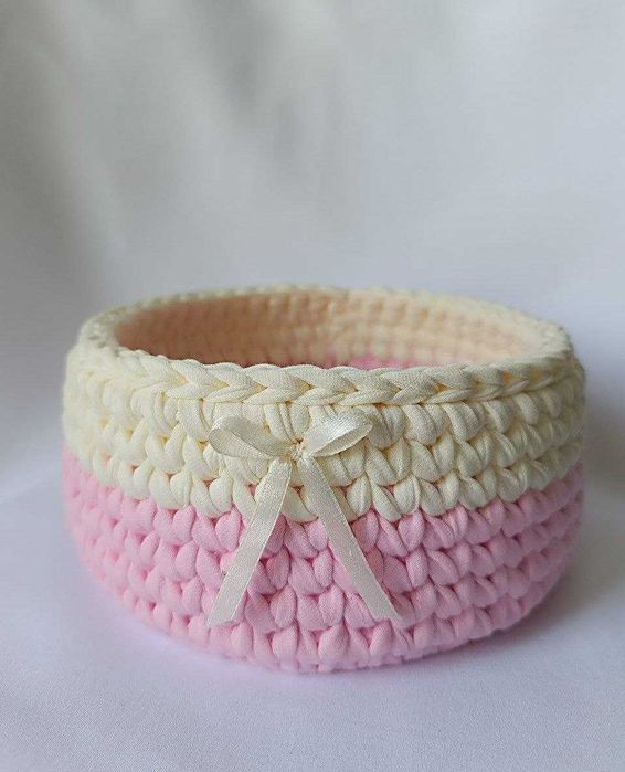 Неповторимый набор корзин из трикотажной пряжи