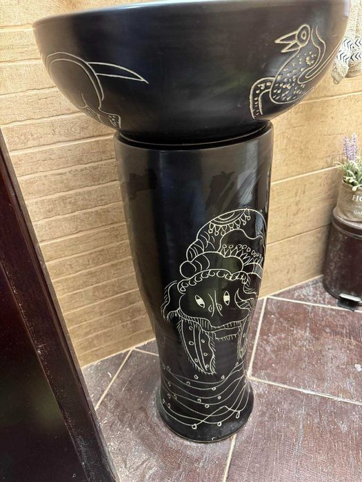 Мивка за Баня комплект с огледало,Тоалетна,WC,Свободно стояща мивка