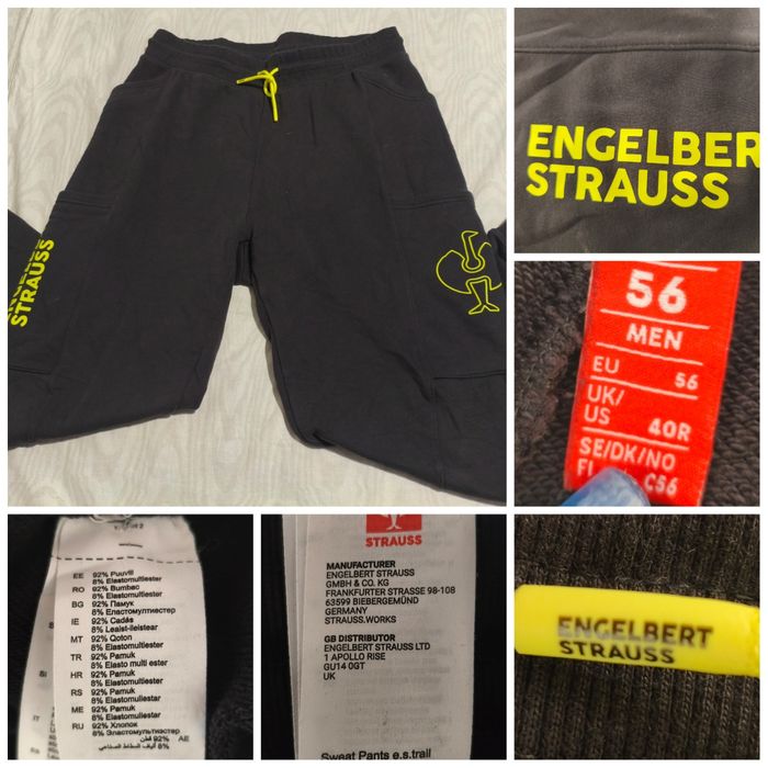 Pantaloni trening Engelbert Strauss mărime 56 bărbat sport alergare de