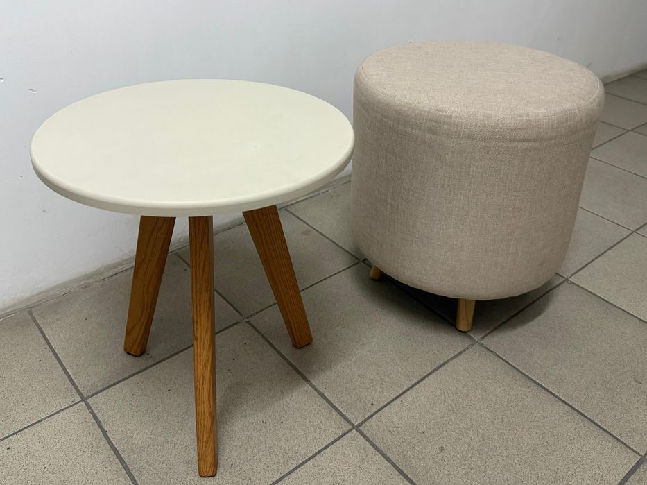 Столик и пуфик в наличии