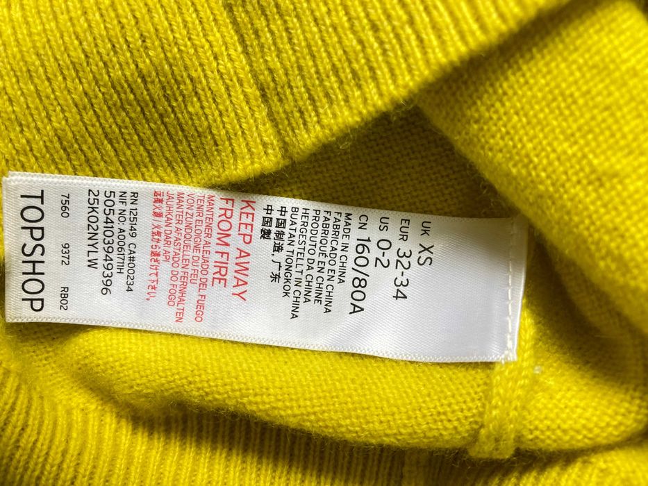 TOPSHOP 100% Cashmere женски кашмирен пуловер кашмир размер XS / S