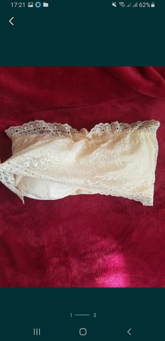 Bustiera sutien dantela cu burete detasabil lenjerie