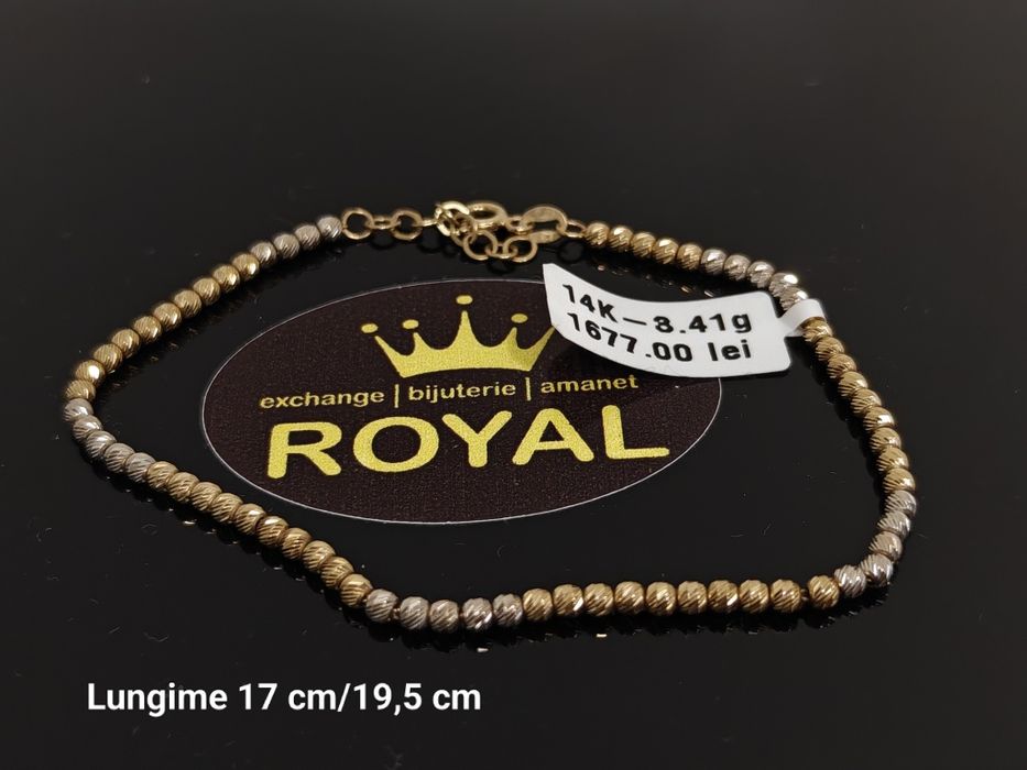 Bijuteria Royal: Brățară aur 14k/3.41 gr