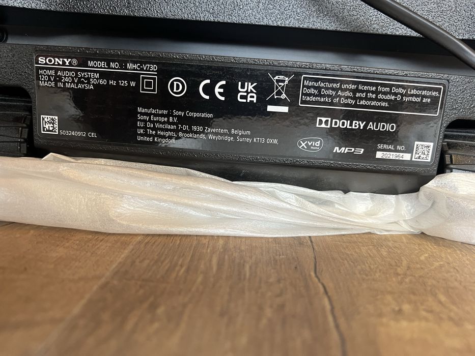 Аудио система SONY MHC-V73D