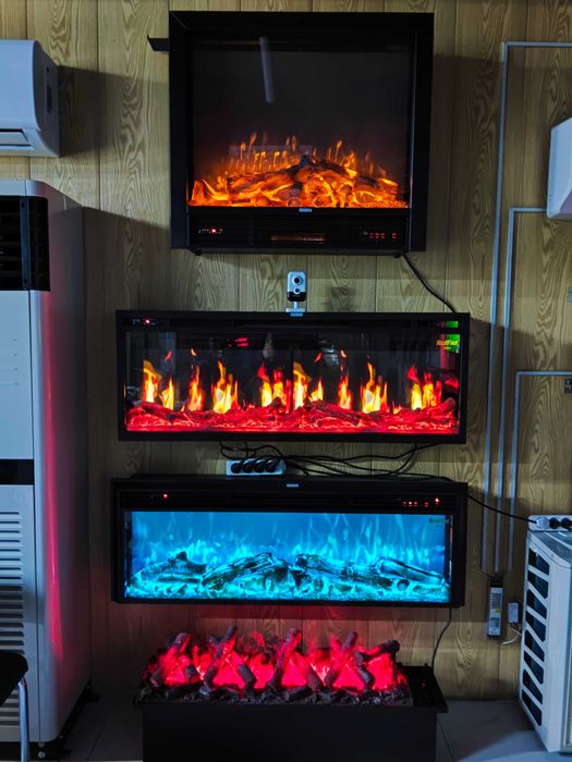 Камины декоративные электрокамины 3D камин паравоые камины в ассортиме