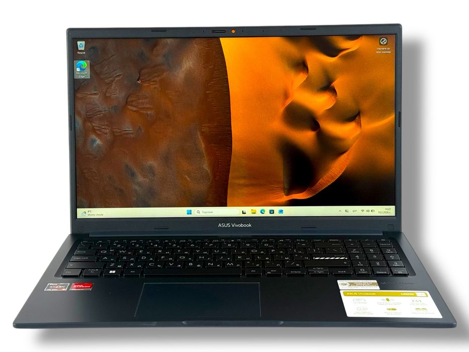 НОВ! ASUS Vivobook 15 Full HD Ryzen 5 7430U 16RAM 1TB SSD AMD Radeon