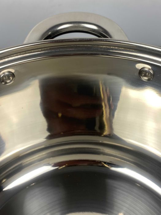 Oala inox 6.4 litri cu capac de sticla pentru gatit zilnic