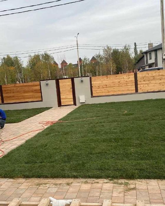 Качественный Рулонный газон с укладкой под ключ газонная трава Посев: 2 ...