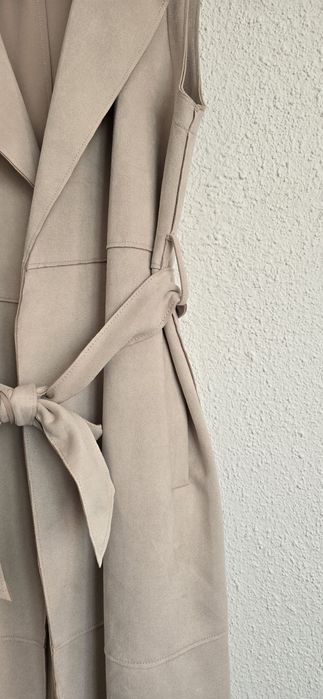 Нов. Дамски елек от изкуствен велур на   Zara