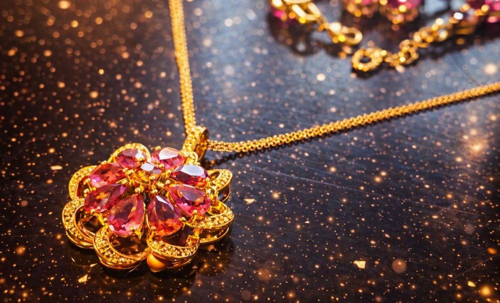 Set bijuterii placate aur 18K