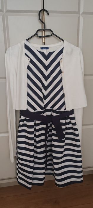 Красива детска рокля с болеро Okaidi, размер 152 см/12 г носена веднъж