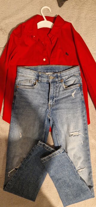 Lot blugi Zara si camasa HM