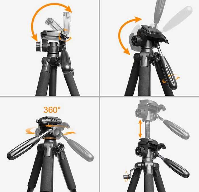 Статив  /Tripod Huepar TPD14  за лазерни нивелири, фотоапарати, камери
