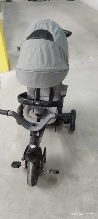 Триколка Kinderkraft Easytwist, Сив