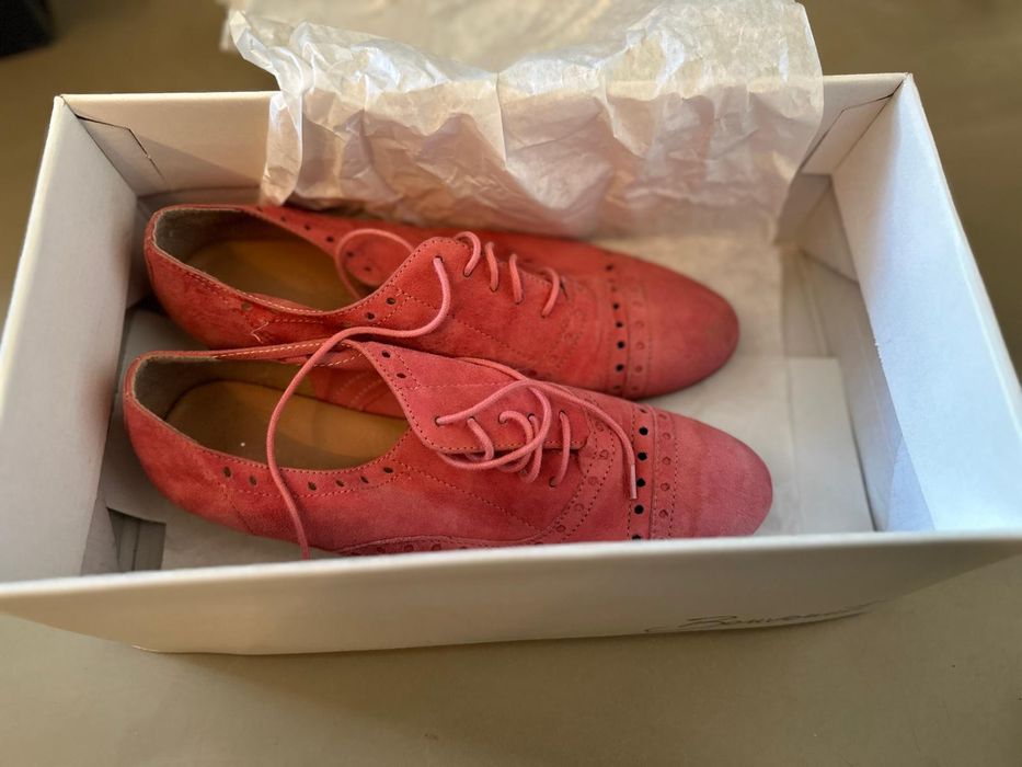 Pantofi Benvenuti piele intoarsa marimea 36