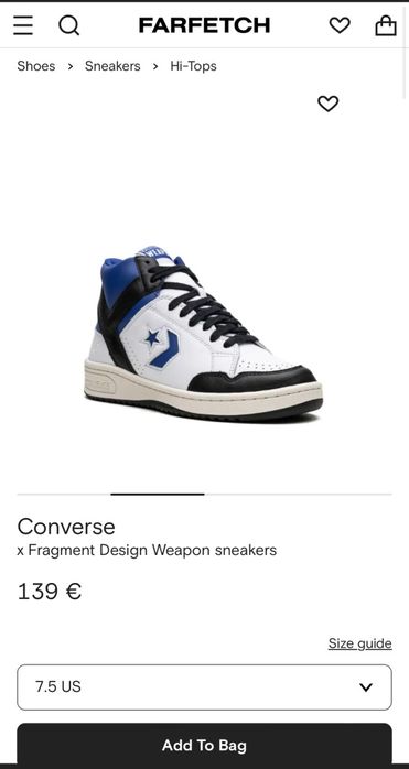 Adidași. Converse weapon