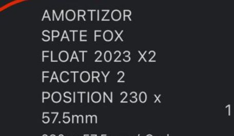 Shox fox evol x2 float kashima