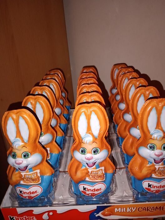 Vând Kinder Iepurași Ciocolata Caramel/Lapte