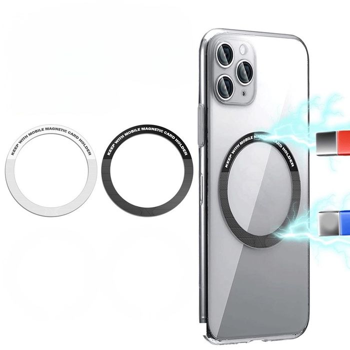 Suport auto + adaptor încărcare + inel MagSafe+ placă magnetică