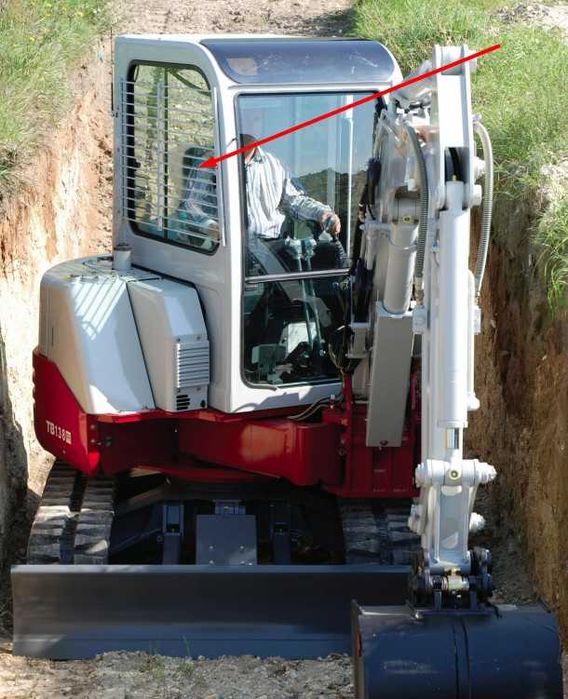 Parbriz/Geam/Luneta pt Takeuchi TB145,TB135,TB125,TB53FR,TB80FR