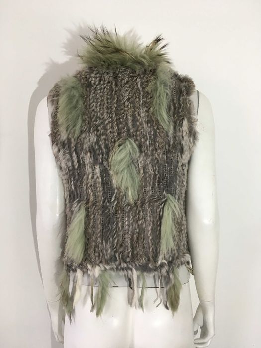 Елек естествен косъм лисица и заек 2 модела С/М