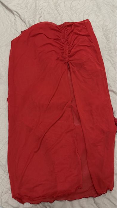 Купальник раздельный красный