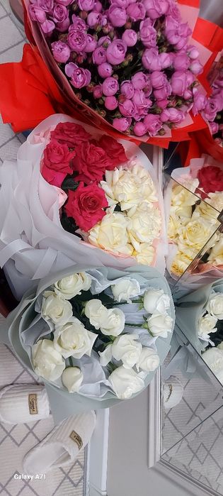 Букеты красивых роз