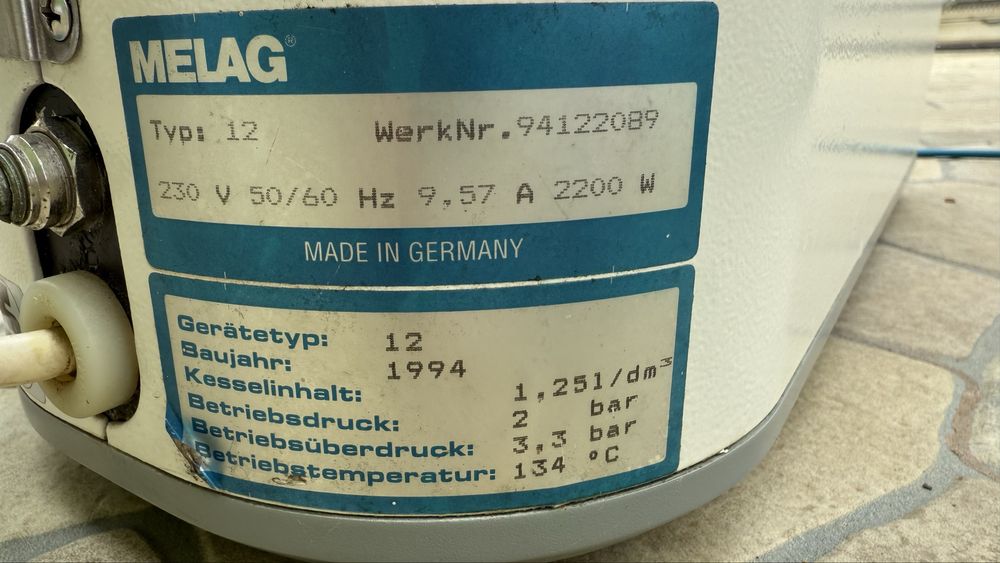 Autoclav instrumentar Melag MelaQuick 12