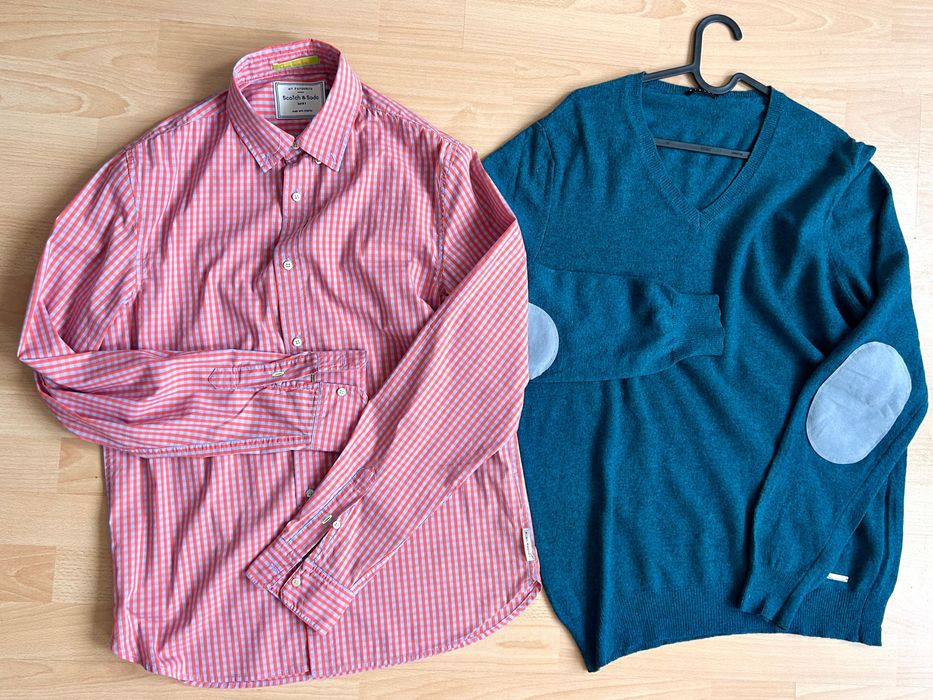 Scotch & Soda хубава памучна риза в ситно каре М размер