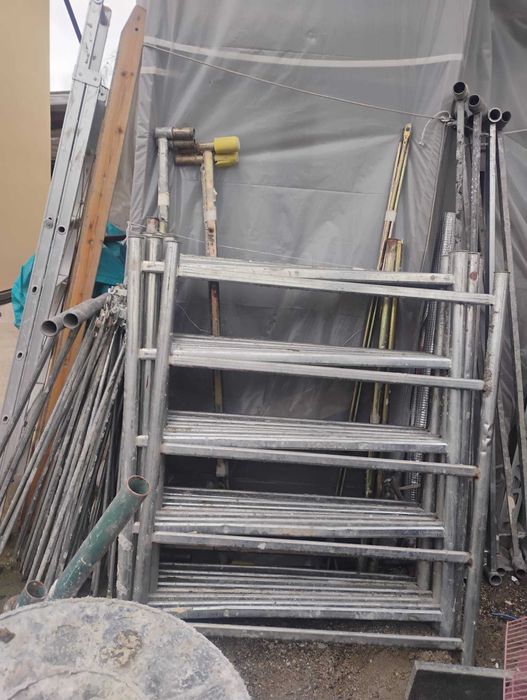 Schela profesionala mobila (cu roti) otel galvanizat