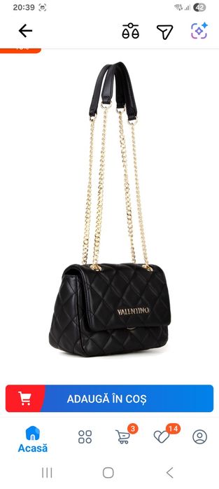 Geanta crossbody ocarina din piele ecologica purtată doar odată