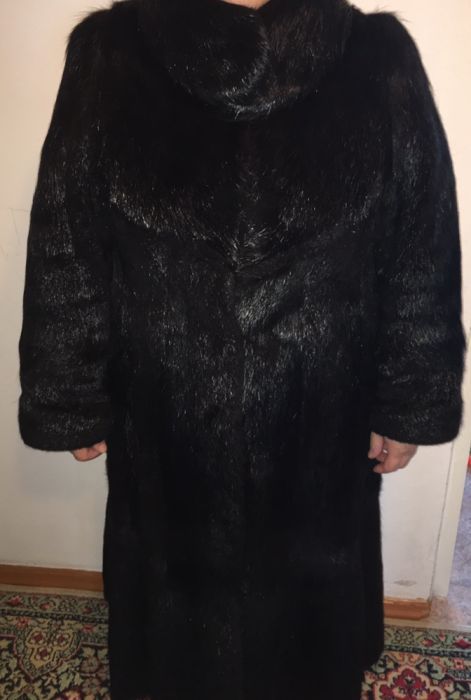 Шуба женская черная