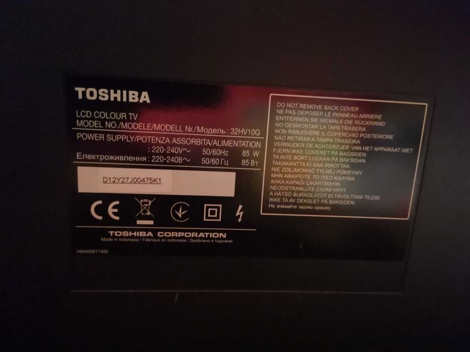 телевизор Toshiba 32HV10G (липса на звук)