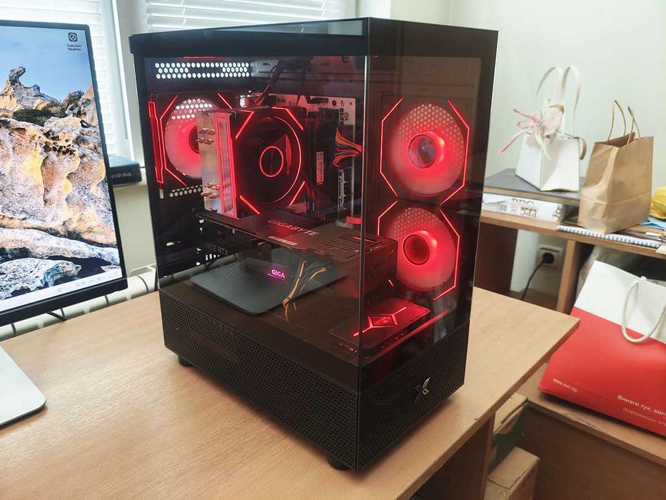 Геймърски компютър, Ryzen 5500, Rtx 3060Ti, 500gb nvme, 1tb HDD, 16gb Ram
