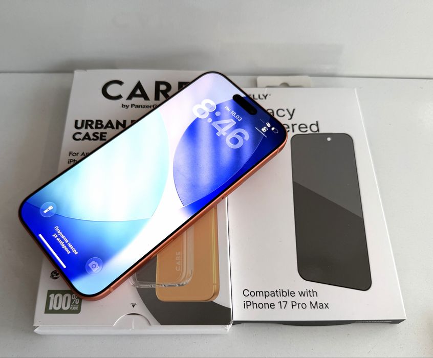 НОВ! iPhone 17 Pro Max 256GB Cosmic Orange ГАРАНЦИЯ!