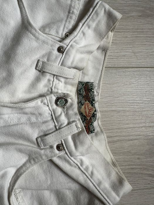 Blugi albi cu talie inalta The Falmer Les Classiques