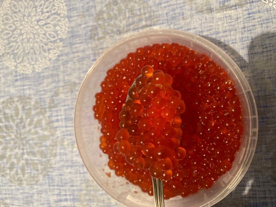 12.000 терге за 0,5 кг-натуральная красная икра (неконсервированная)
