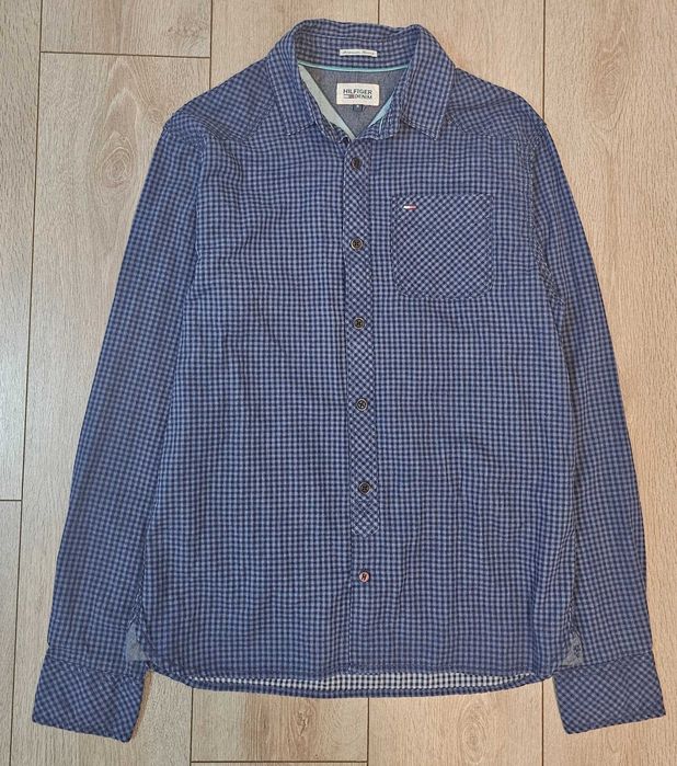 Cămașă casual Tommy Hilfiger Denim  – Reverse Print & detalii contrastante , marimea S