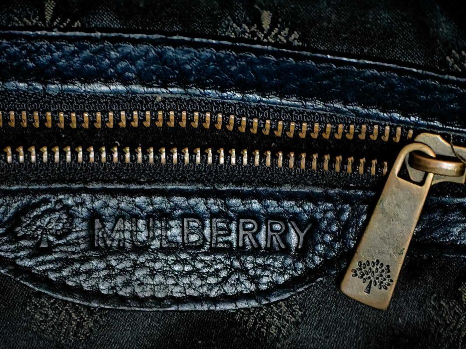 Geanta neagra dama mana umar piele Mulberry vintage